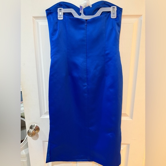 ALFRED SUNG Sapphire Dress zips up back💙🔵 Princess Diana Holiday Party - Picture 3 of 4